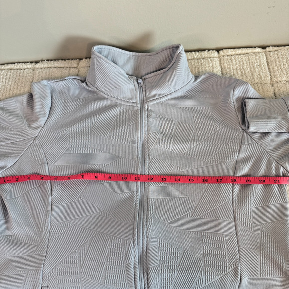 Mondetta Womens Activewear Light Blue Full Zipper Jacket Large Outdoors Walking - Picture 8 of 13